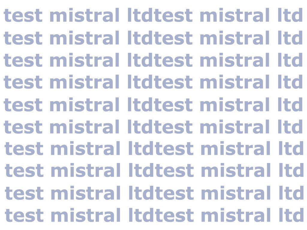 mistral test 1